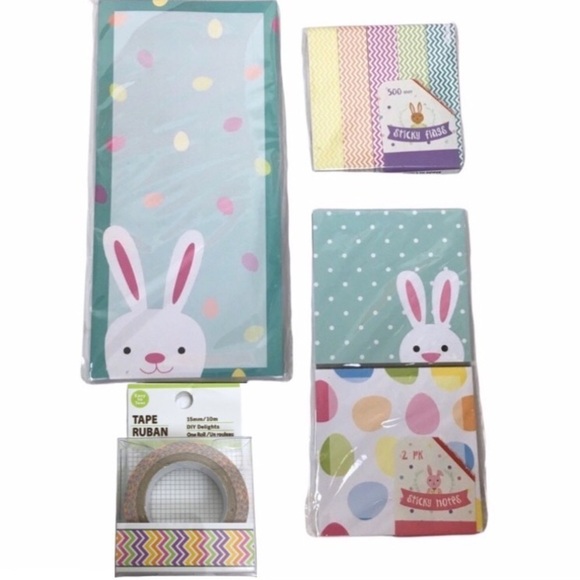 Easter Stationery List Pad Sticky Note Page Flags Washi Tape Planner Accessories - Picture 1 of 4